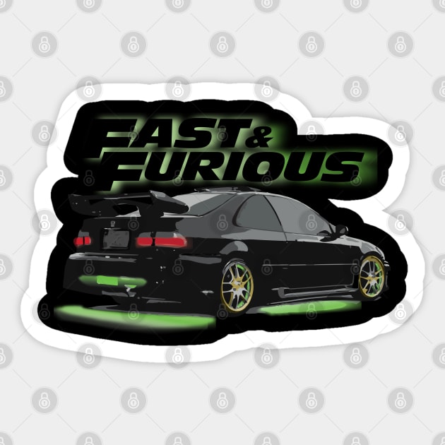 EG black honda civic Sticker by cowtown_cowboy